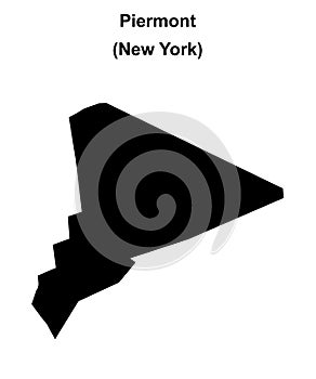 Piermont outline map