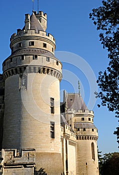 Pierrefonds; France - april 3 2017 : historical castle photo