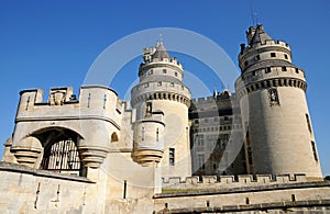 Pierrefonds; France - april 3 2017 : historical castle photo