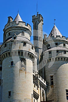 Pierrefonds; France - april 3 2017 : historical castle photo