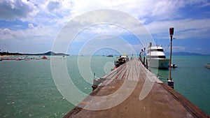 Pierwith bridge on the island of Koh Samui in