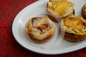 Pies with cheese and tuna fish