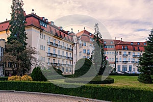 Piestany the Spa Island. Thermal springs with healing water, treatment of the musculoskeletal system