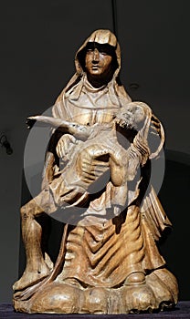 Pieta, Netherlands, wood, 15 century, the Passion in Art from Mimara Museum in Zagreb