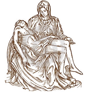 Pieta statue of Michelangelo