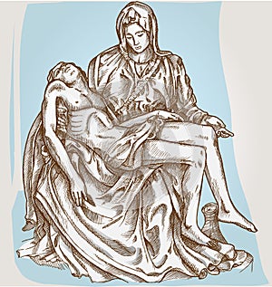 Pieta statue of Michelangelo