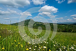 Pietra di Bismantova in Reggio Emilia Apennines - Italy photo