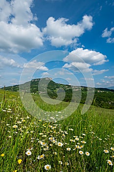 Pietra di Bismantova in Reggio Emilia Apennines - Italy photo