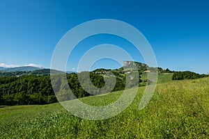 Pietra di Bismantova in Reggio Emilia Apennines - Italy photo