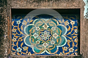 Pietra dura or pietre dure inlay technique used in Agra Fort as Design Agra photo