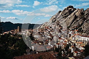 Pietrapertosa town in the path of the seven stones in Lucanian Dolomites in south italy