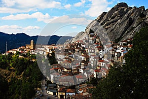 Pietrapetrosa in Lucanian Dolomites in south middle Italy is wonderfull colorfulled town in the Path of the seven Stones