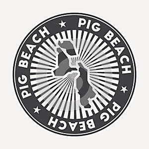 Pig Beach round logo.