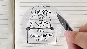 Pig Butchering Scam is when a scammer builds up trust with their victims before eventually