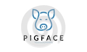 Pig Face Logo Template