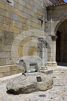 Pig monument, La Alberca, Salamanca photo