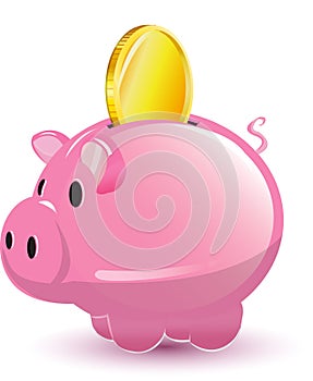 Pig Pocket Money Coin Cartoon