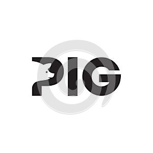 Pig porn icon logo logotype vector illustration