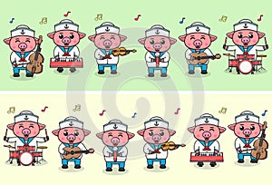 Pig Sailor Music Band set