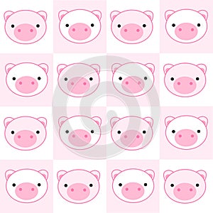 Pig seamless pattern
