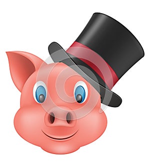 pig snout emoji sticker vector illustration