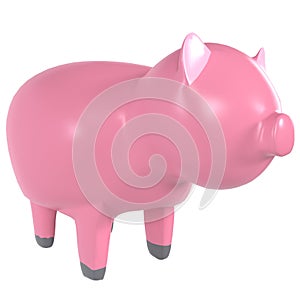 Pig Toy isolated on white background