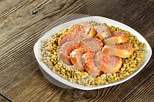 Pig trotter with lentils (zampone)