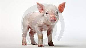 pig on white backgroud