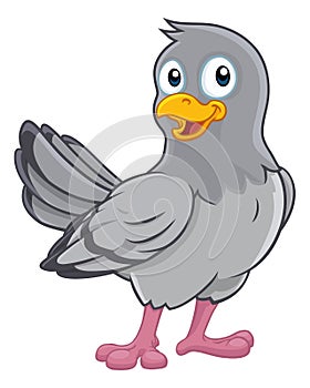 Pigeon Cute Cartoon Dove Bird