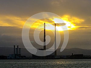 The Pigeon House The Poolbeg Generating Station Dublin Bay