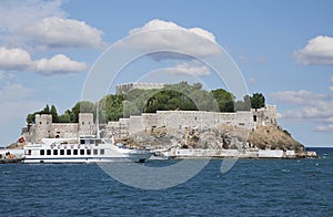 Pigeon Island in Kusadasi, Turkey