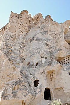 Pigeon Lofts carved Into Rockface - Red Rose Valley, Goreme, Cappadocia, Turkey