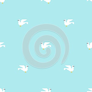 Pigeon pixel art pattern seamless. pixelated dove 8 bit background