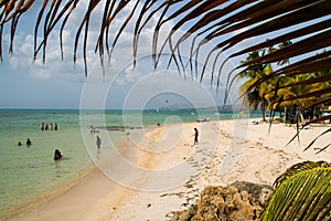 Pigeon Point beach in Tobago