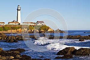 Pigeon Point Lighthouse on California Coast