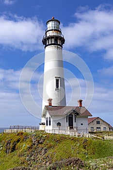 Pigeon point lighthouse at highway no 1 in California