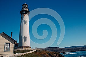 Pigeon Point Lighthouse on highway No. 1, California