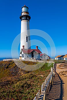Pigeon Point Lighthouse on the Pacific Coast highway, California