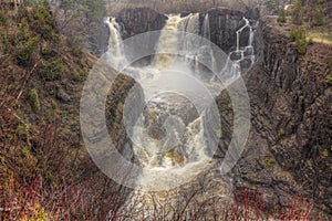 The Pigeon River flows through Grand Portage State Park and Indian Reservation. It is the Border between Ontario and Minnesota