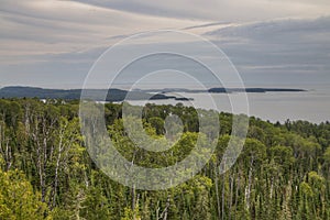 The Pigeon River flows through Grand Portage State Park and Indian Reservation. It is the Border between Ontario and Minnesota