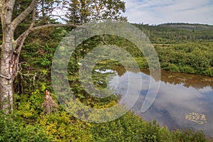 The Pigeon River flows through Grand Portage State Park and Indian Reservation. It is the Border between Ontario and Minnesota