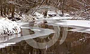 Pigeon River Winter Beauty in Sheboygan Wisconsin