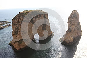 Pigeon Rocks in Beirut