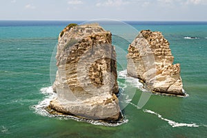 Pigeon rocks in Beirut