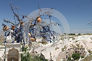 Pigeons Valley and Evil Eye Beads Tree in Cappadocia