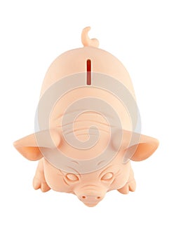 Piggy bank with clipping path