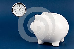 Piggy Bank and clock