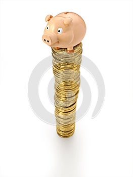 Piggy Bank Coins Stack Money photo