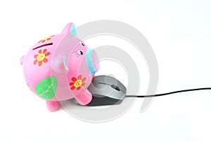 Piggy Bank and Computer Mouse
