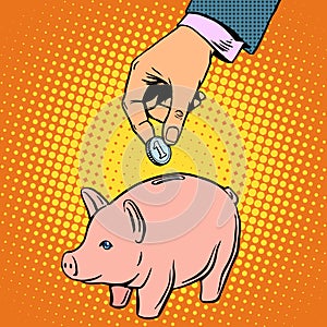 Piggy Bank contribution money photo